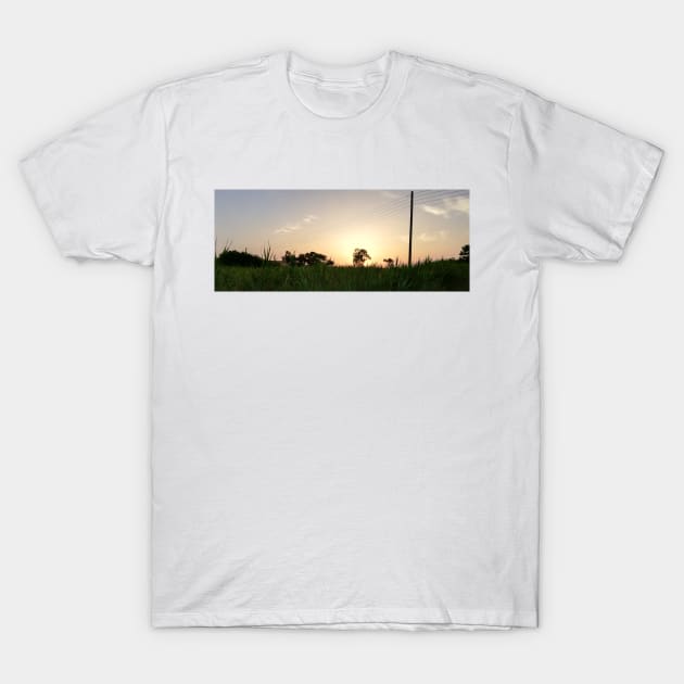 Sunset over the field T-Shirt by SBdesisketch